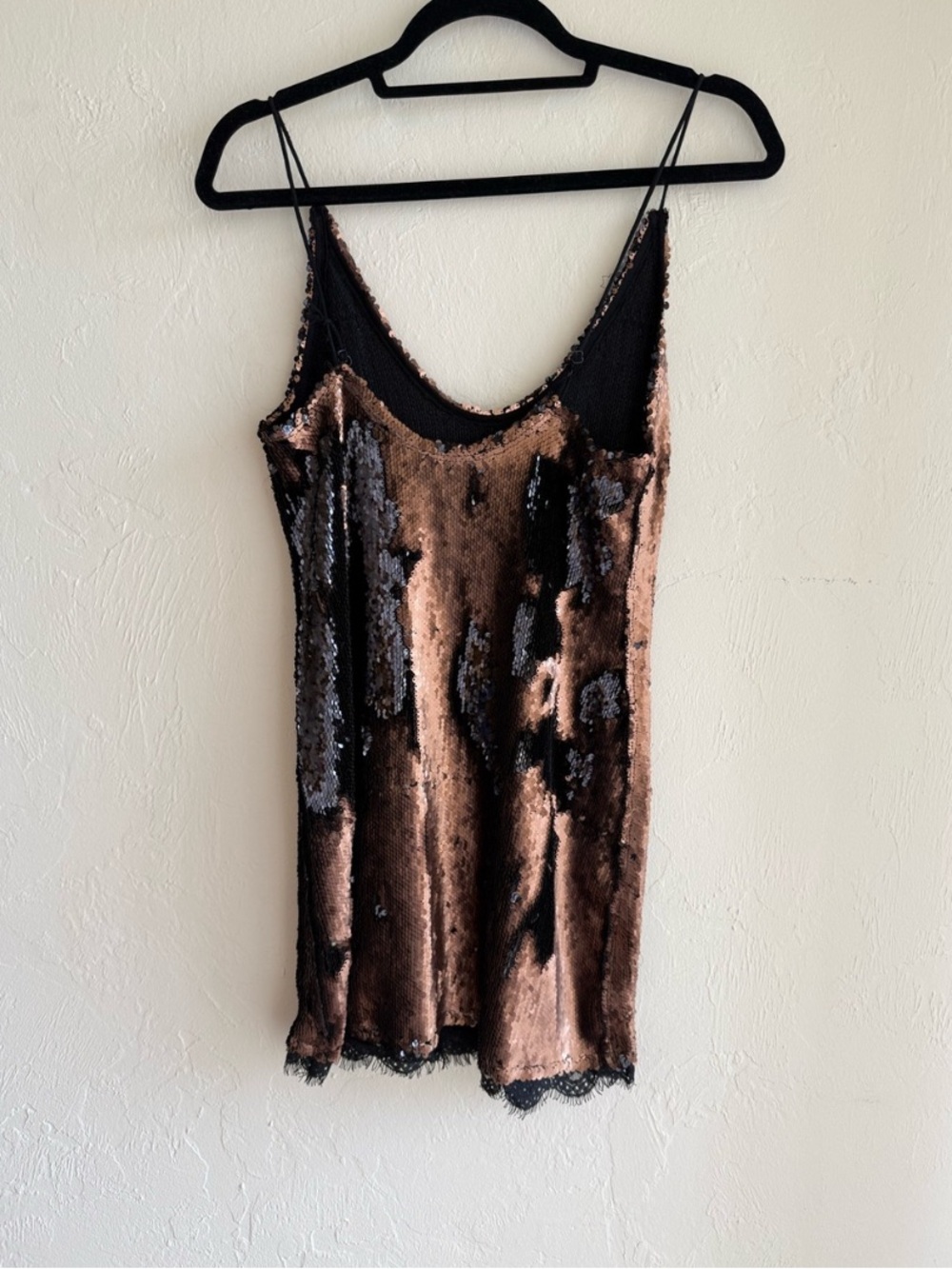Free People Bronze Sequin Slip Dress - Picture 2 of 8